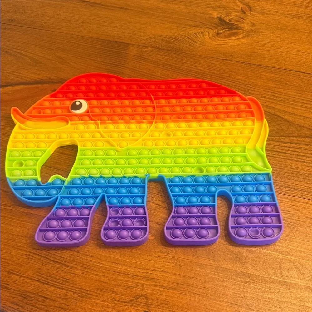 Colorful Elephant Pop It Sensory Toy - Picture 1 of 2